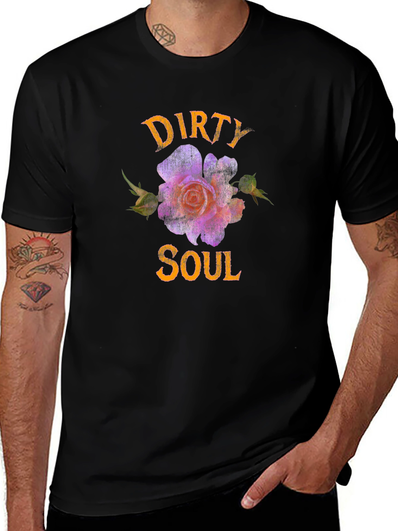 Dirty Soul T-Shirt - Floral Design