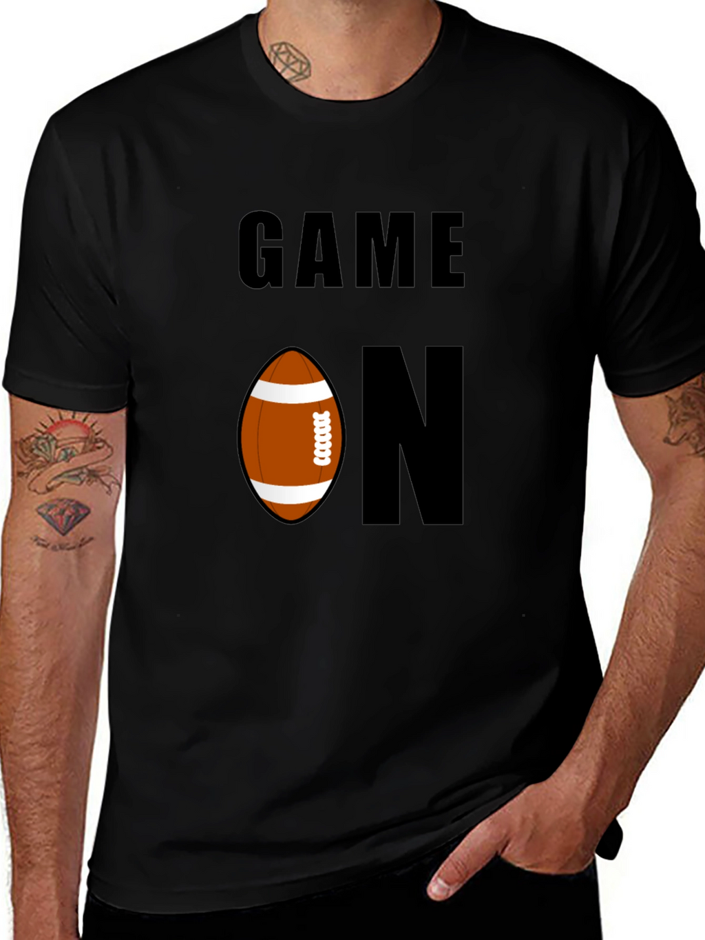 Game On Football Graphic Tee - Sporty Casual