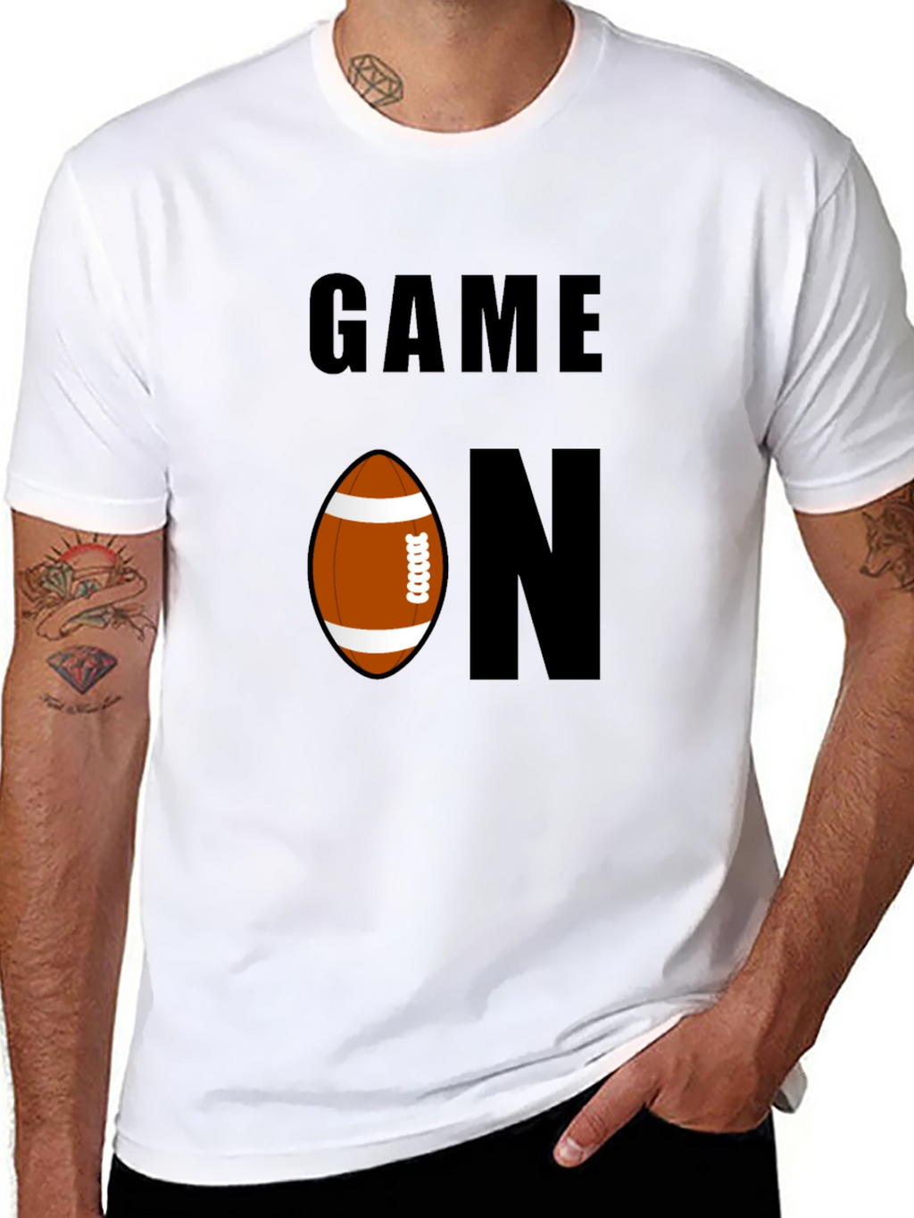 Game On Football Graphic Tee - Sporty Casual