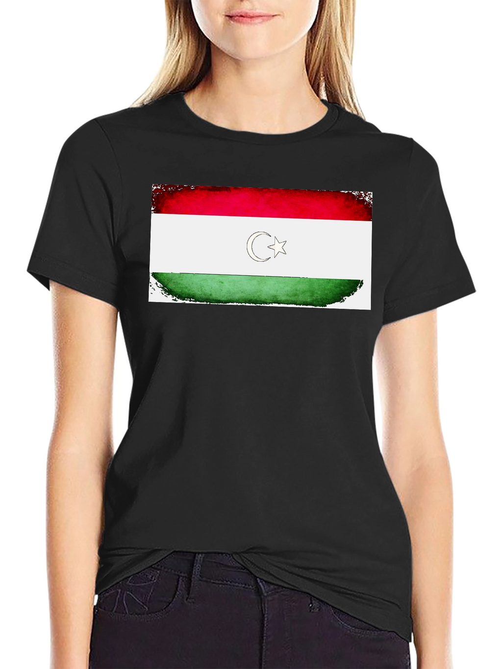 Turkmenistan Flag T-Shirt - Distressed Design