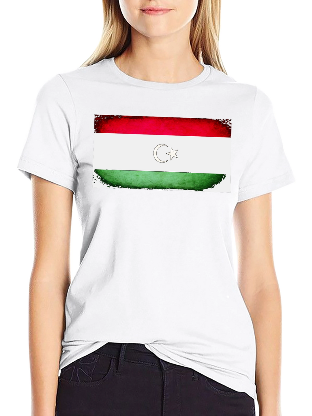 Turkmenistan Flag T-Shirt - Distressed Design
