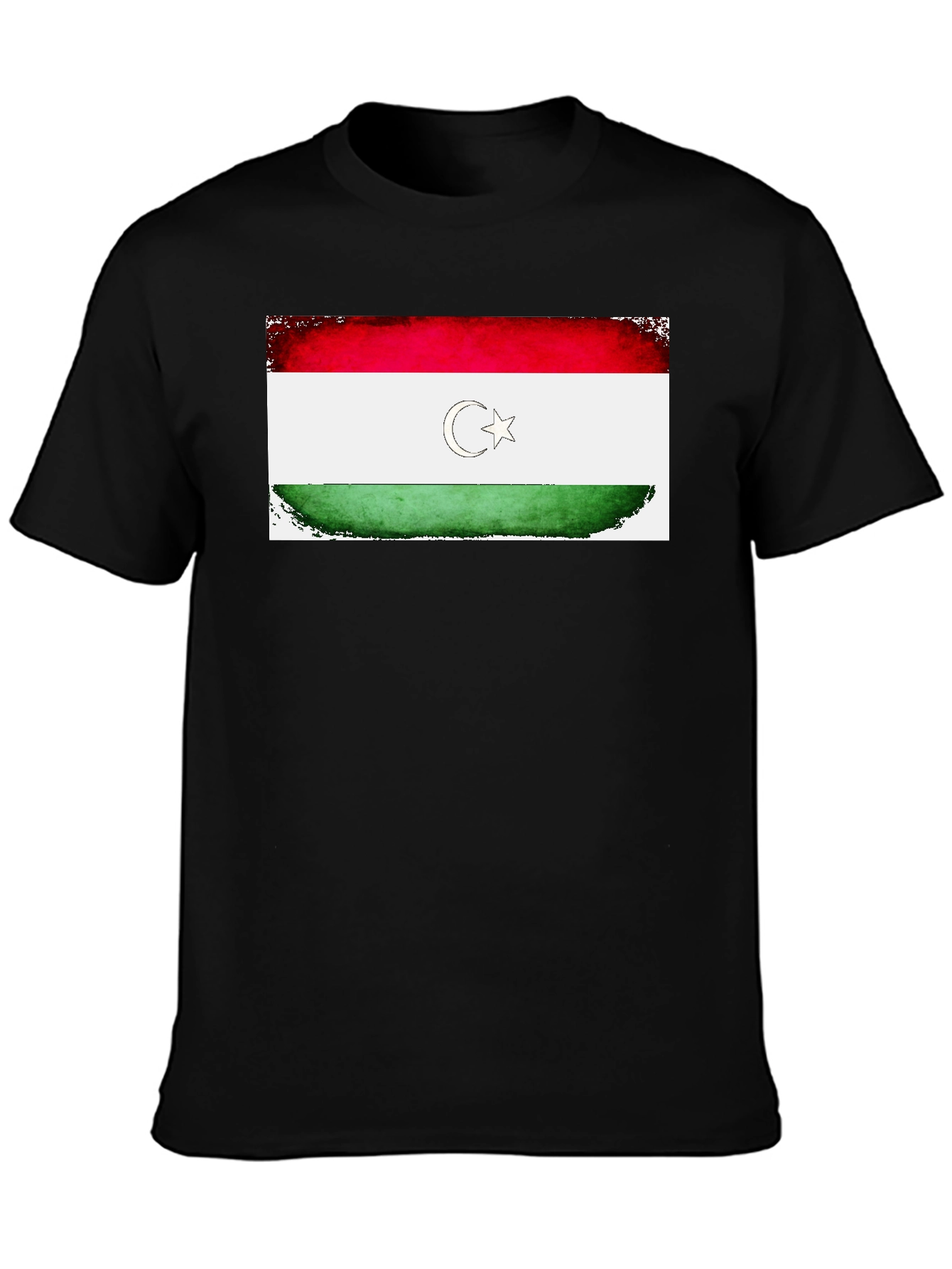 Turkmenistan Flag T-Shirt - Distressed Design