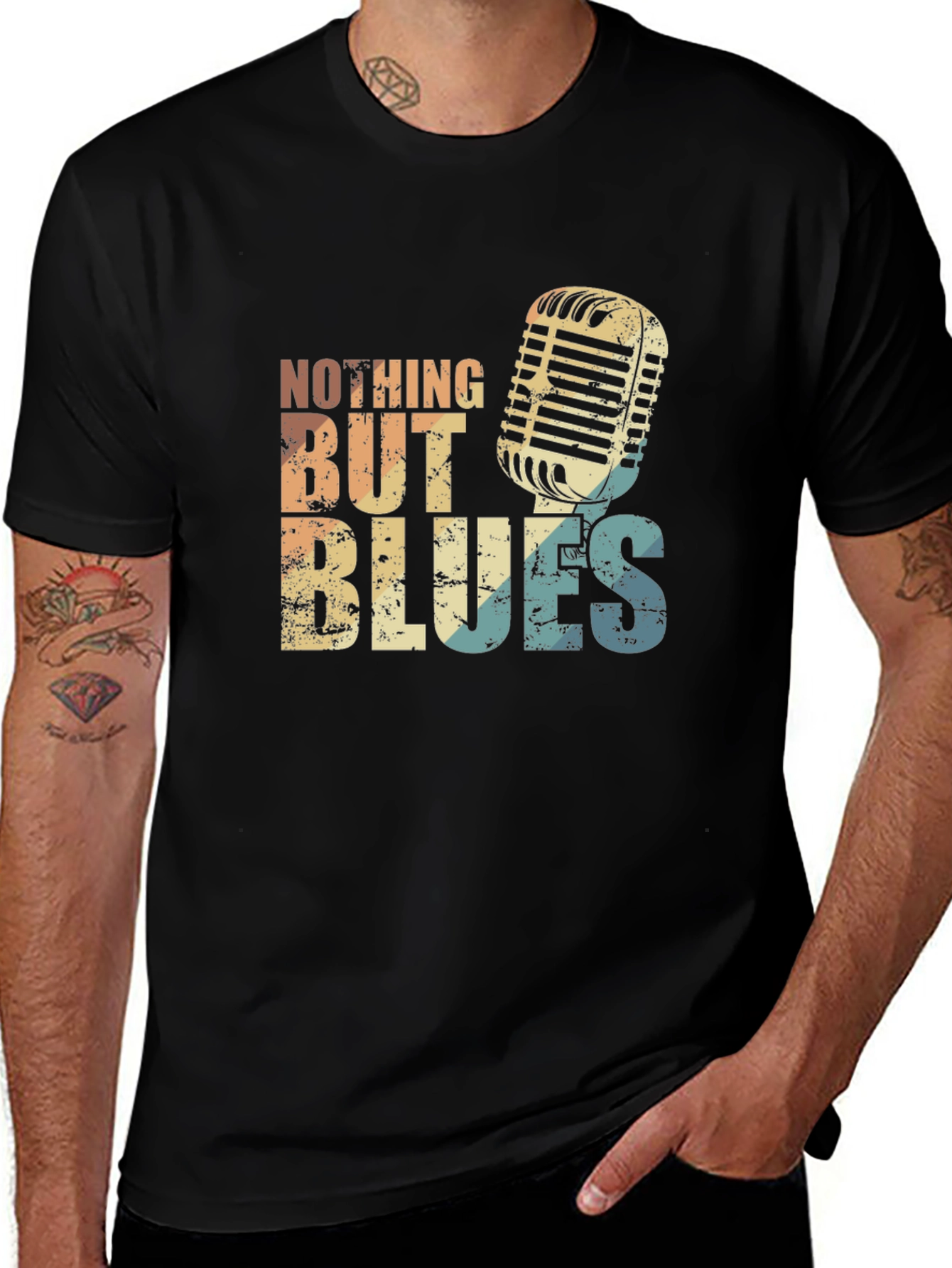 Retro Nothing But Blues Graphic T-Shirt