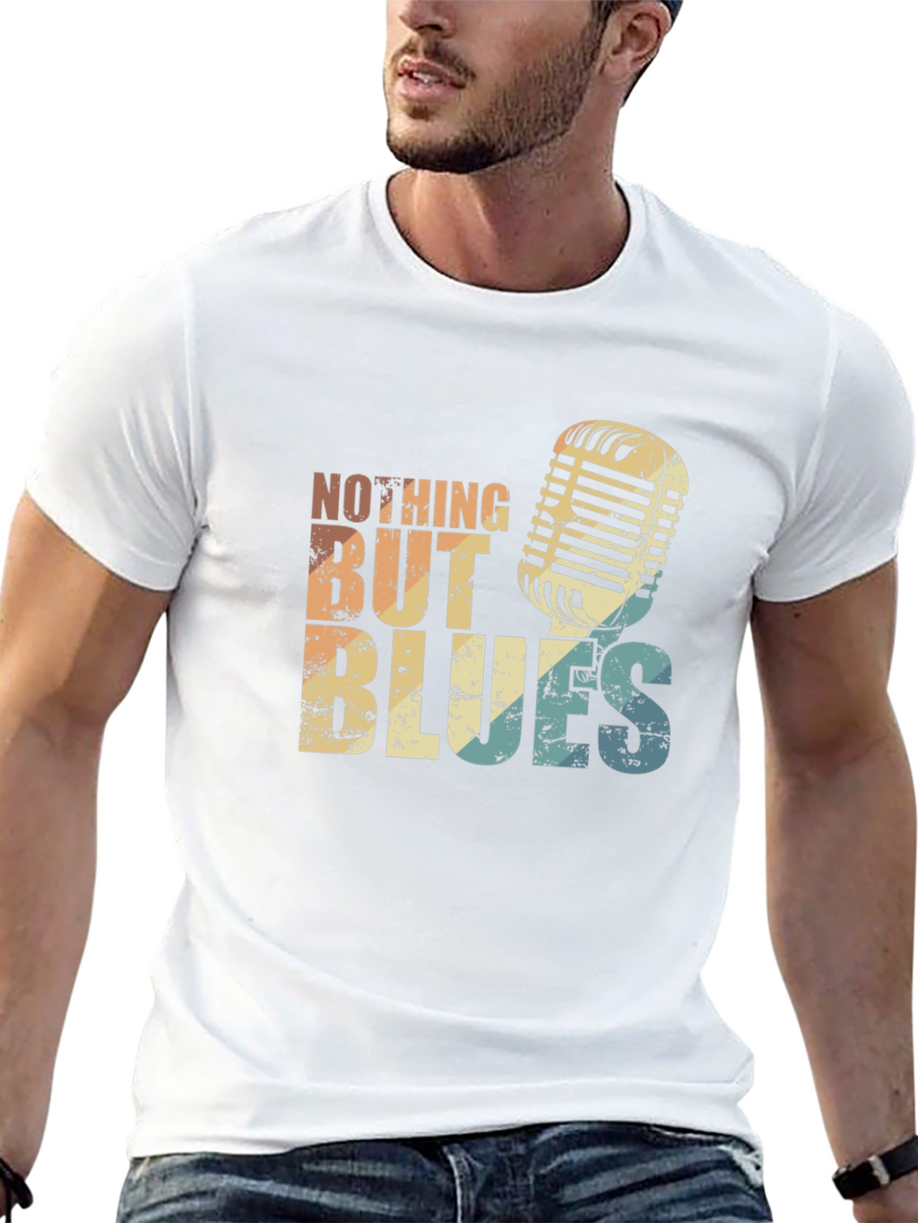 Retro Nothing But Blues Graphic T-Shirt