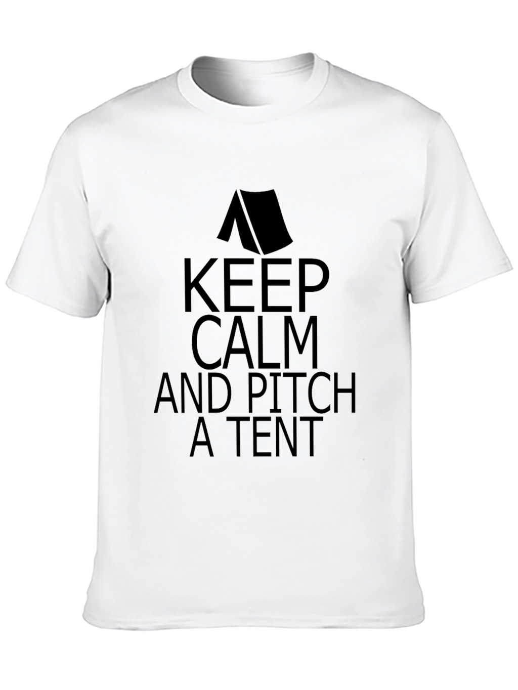 Keep Calm and Pitch a Tent Graphic T-Shirt