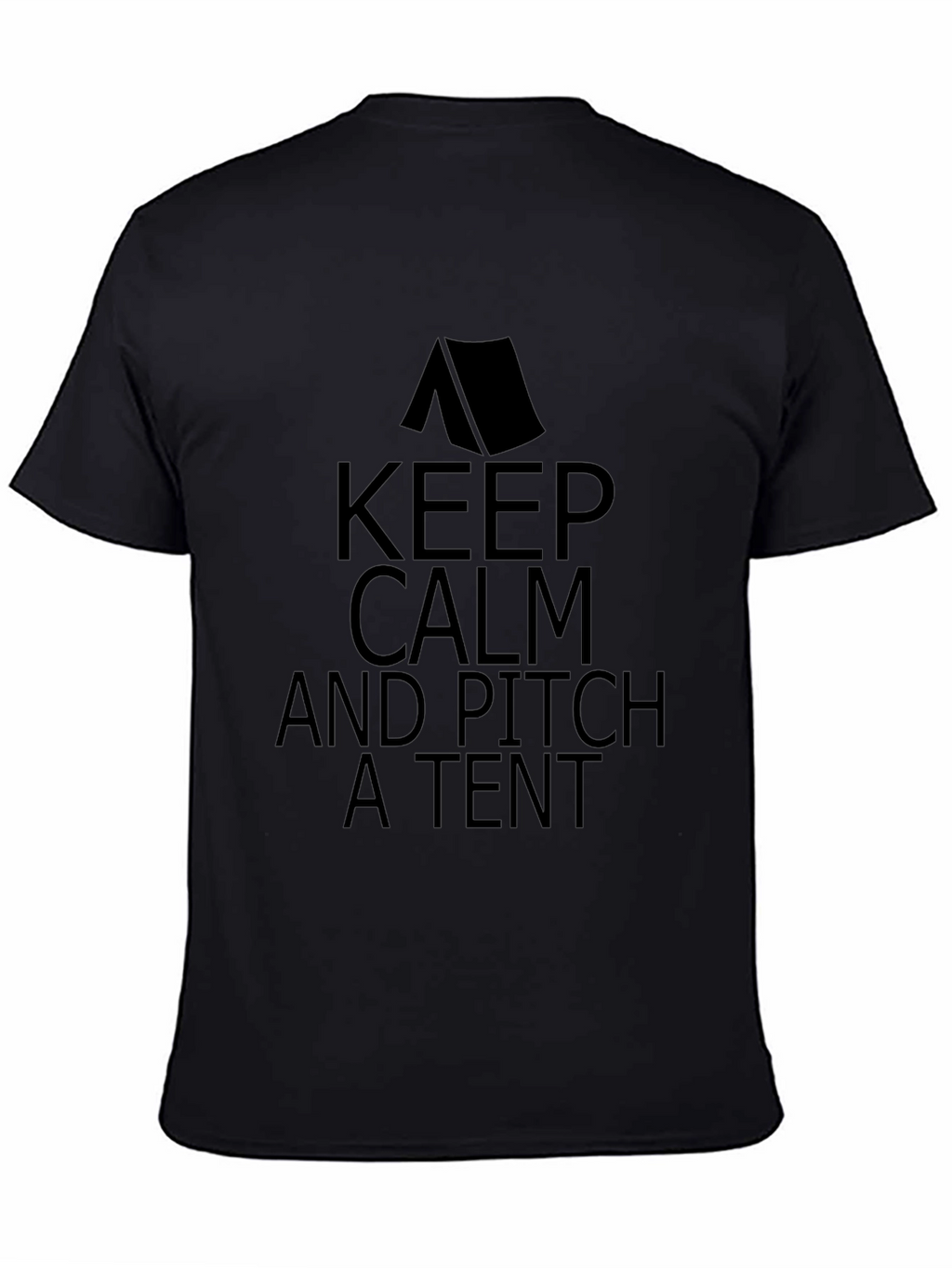 Keep Calm and Pitch a Tent Graphic T-Shirt