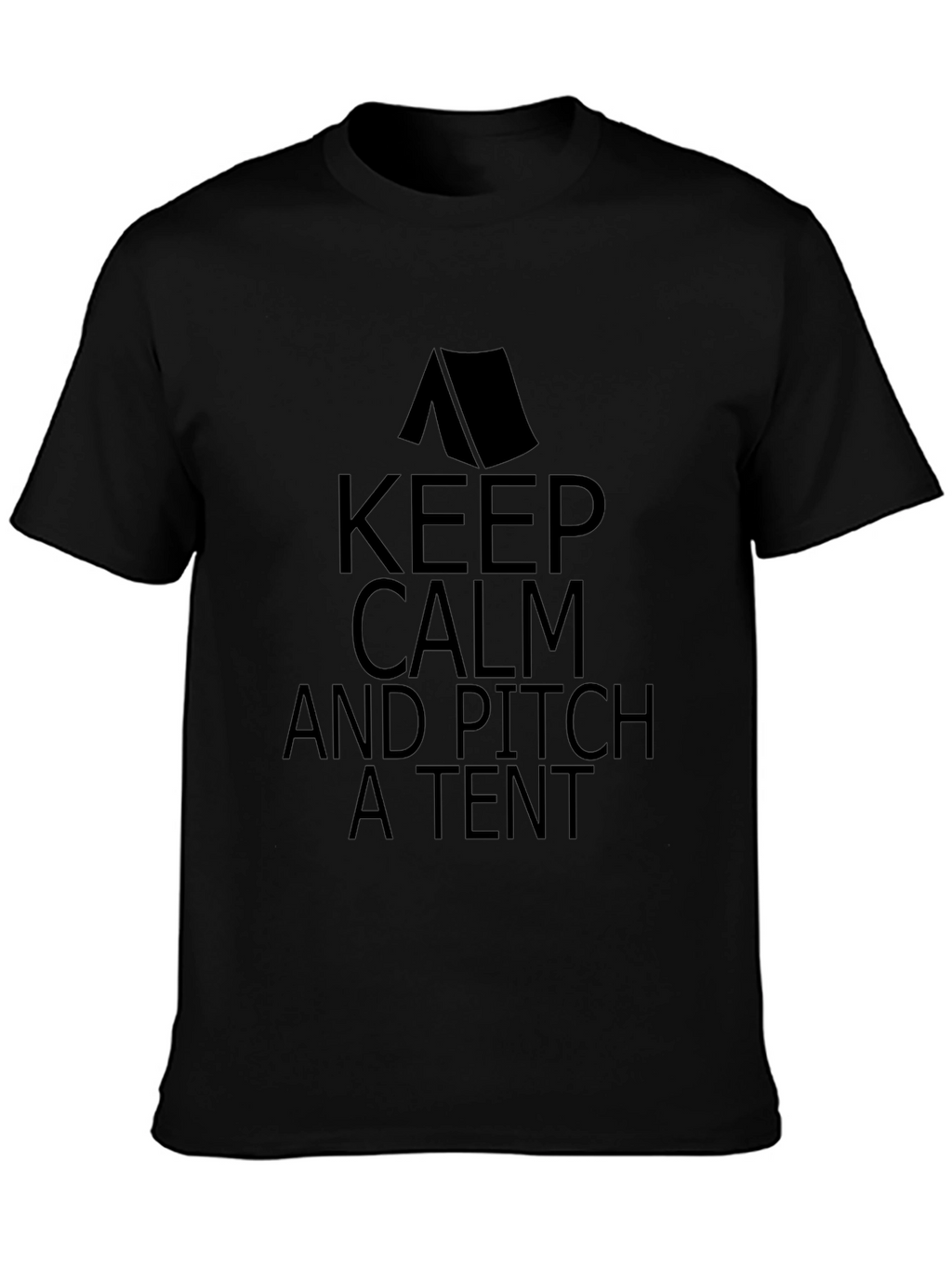 Keep Calm and Pitch a Tent Graphic T-Shirt