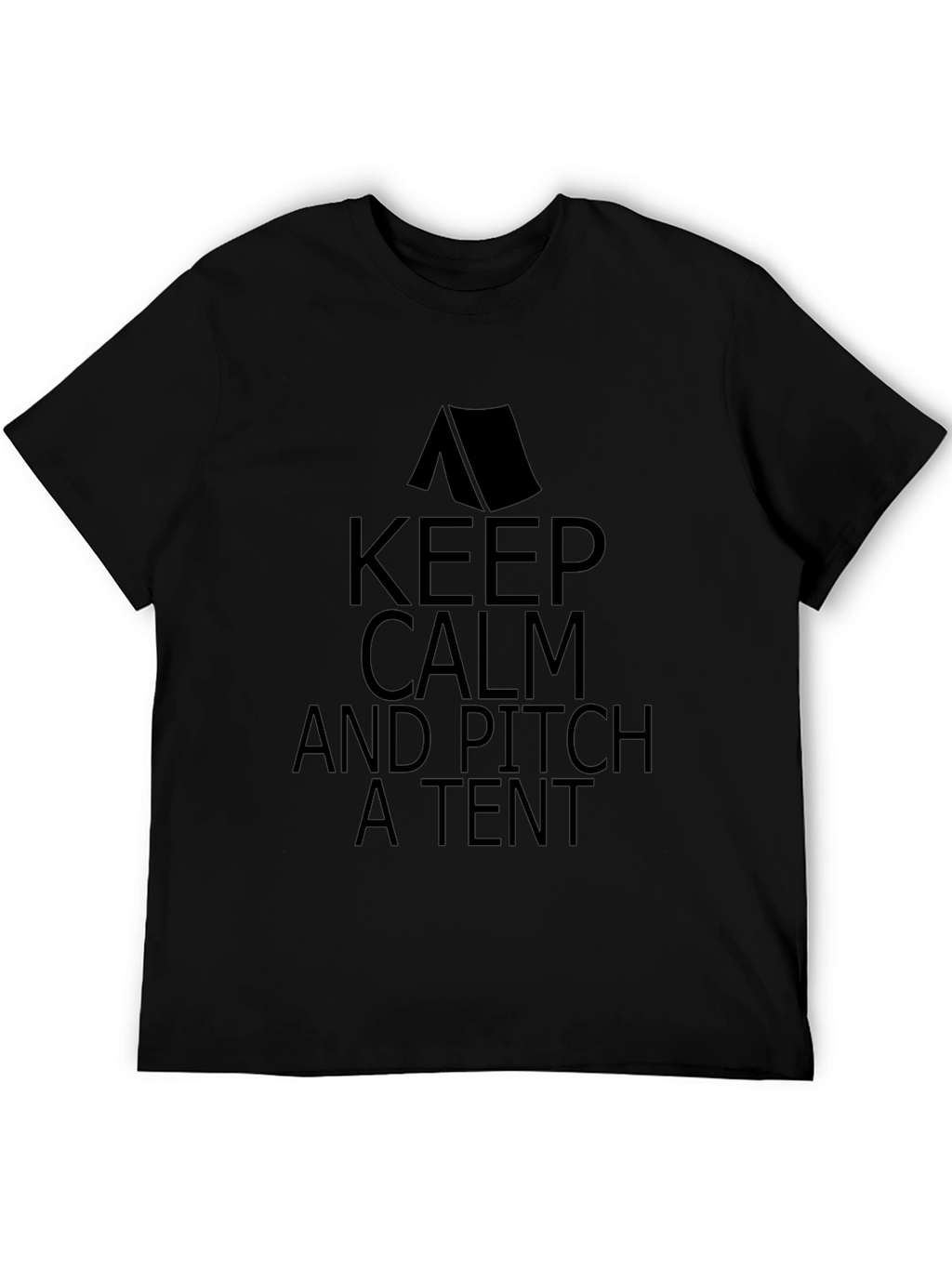 Keep Calm and Pitch a Tent Graphic T-Shirt