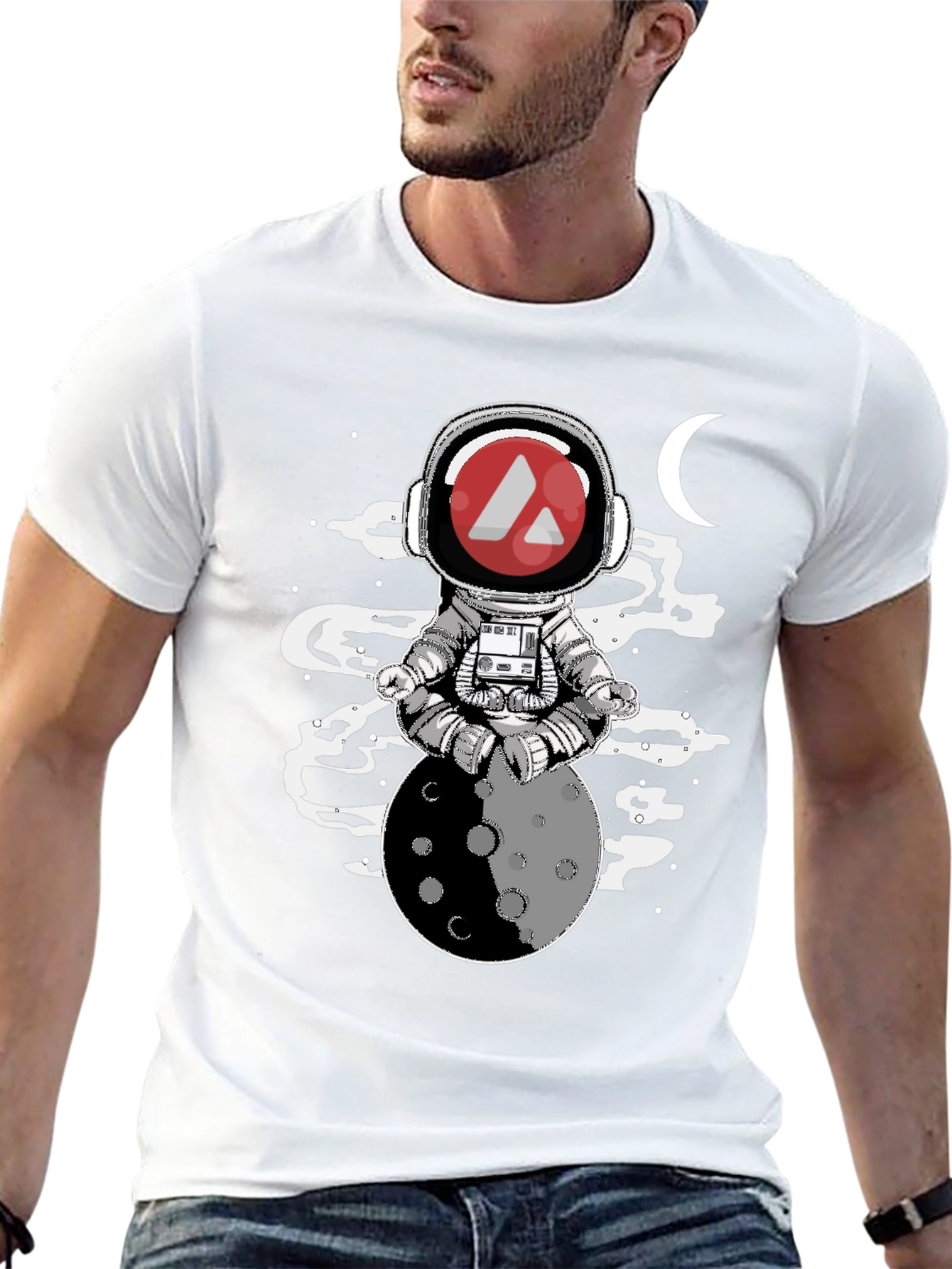 Astronaut Moon Meditation T-Shirt