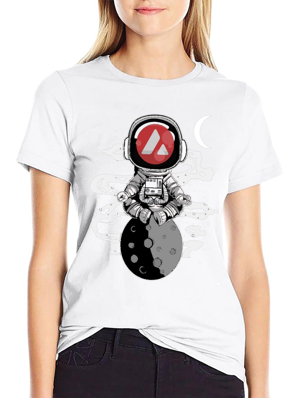 Astronaut Moon Meditation T-Shirt