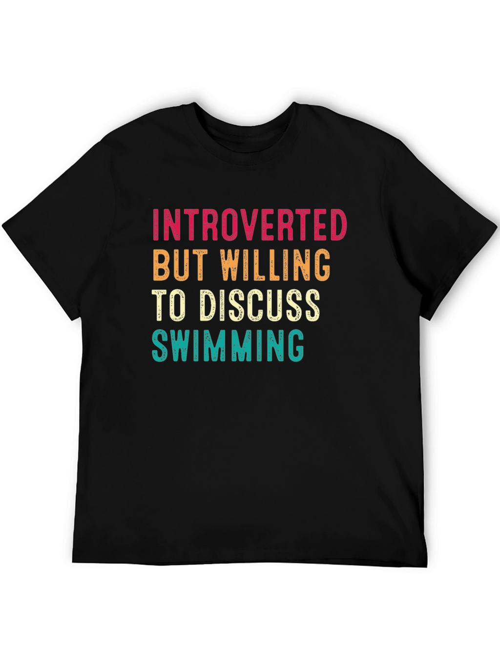 Introverted Swimmer T-Shirt - Funny Swimming Gift