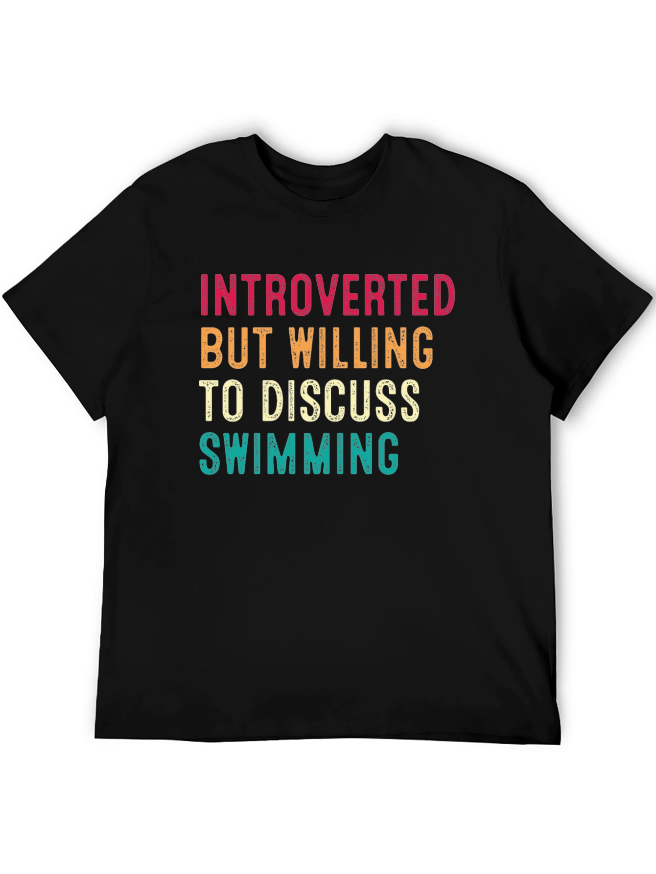 Introverted Swimmer T-Shirt - Funny Swimming Gift