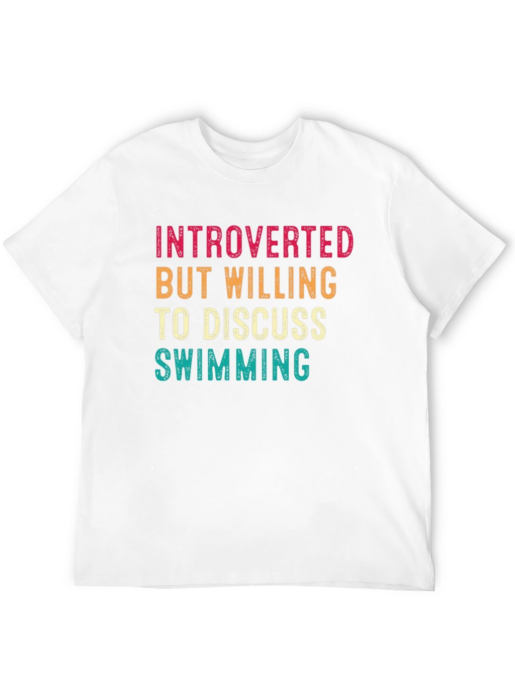 Introverted Swimmer T-Shirt - Funny Swimming Gift