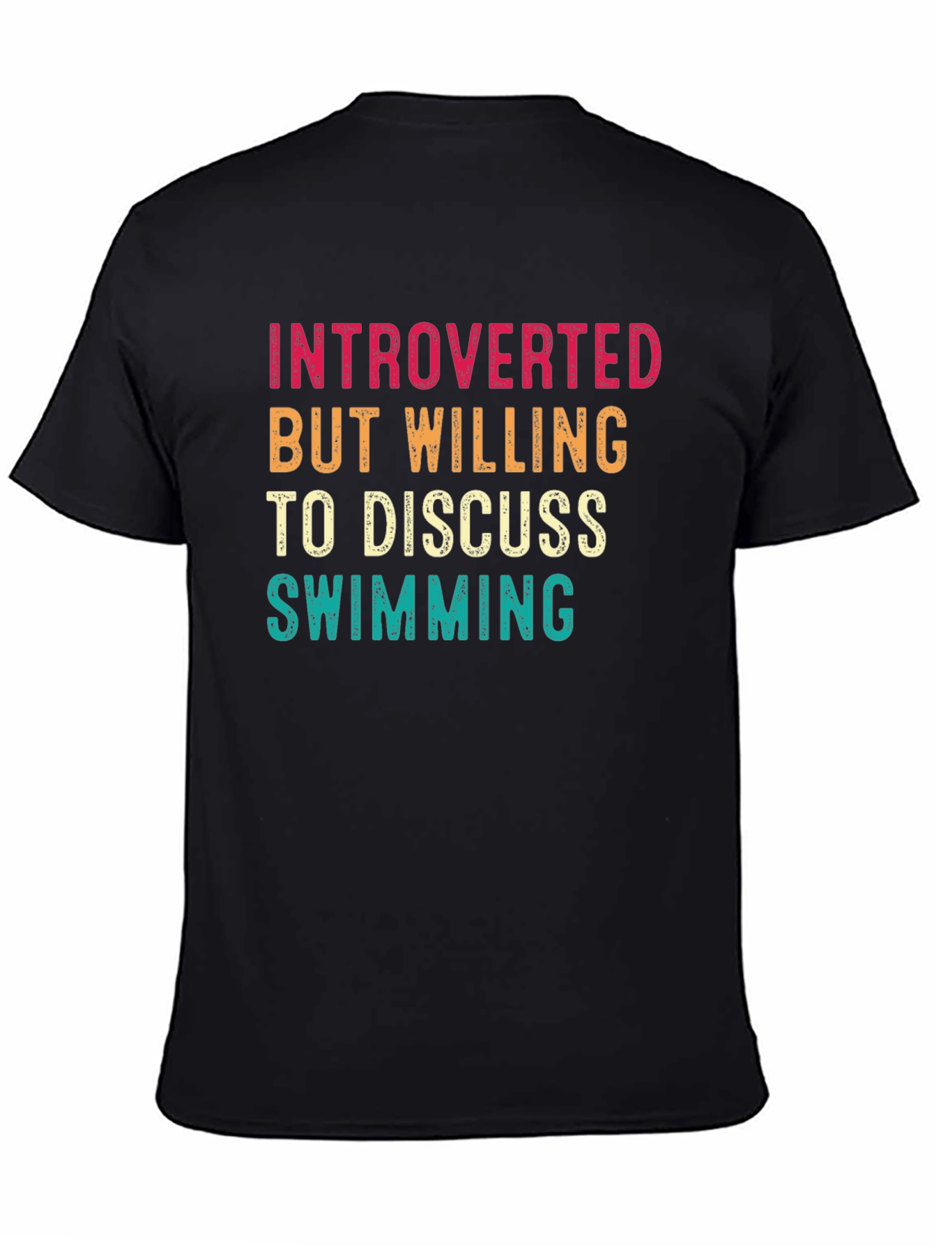 Introverted Swimmer T-Shirt - Funny Swimming Gift