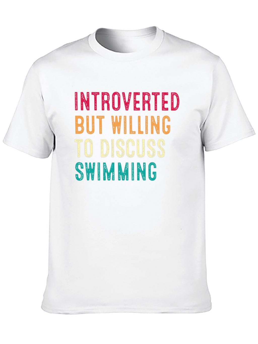 Introverted Swimmer T-Shirt - Funny Swimming Gift