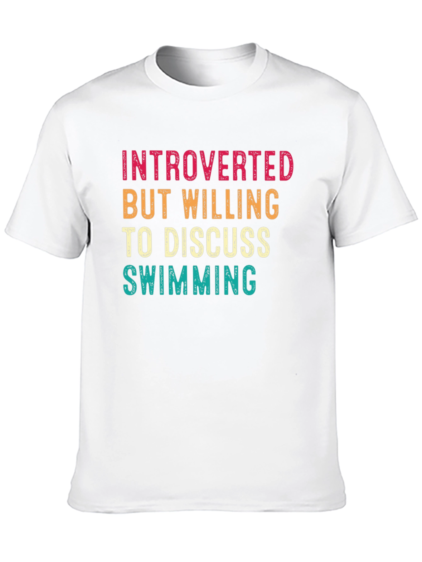 Introverted Swimmer T-Shirt - Funny Swimming Gift