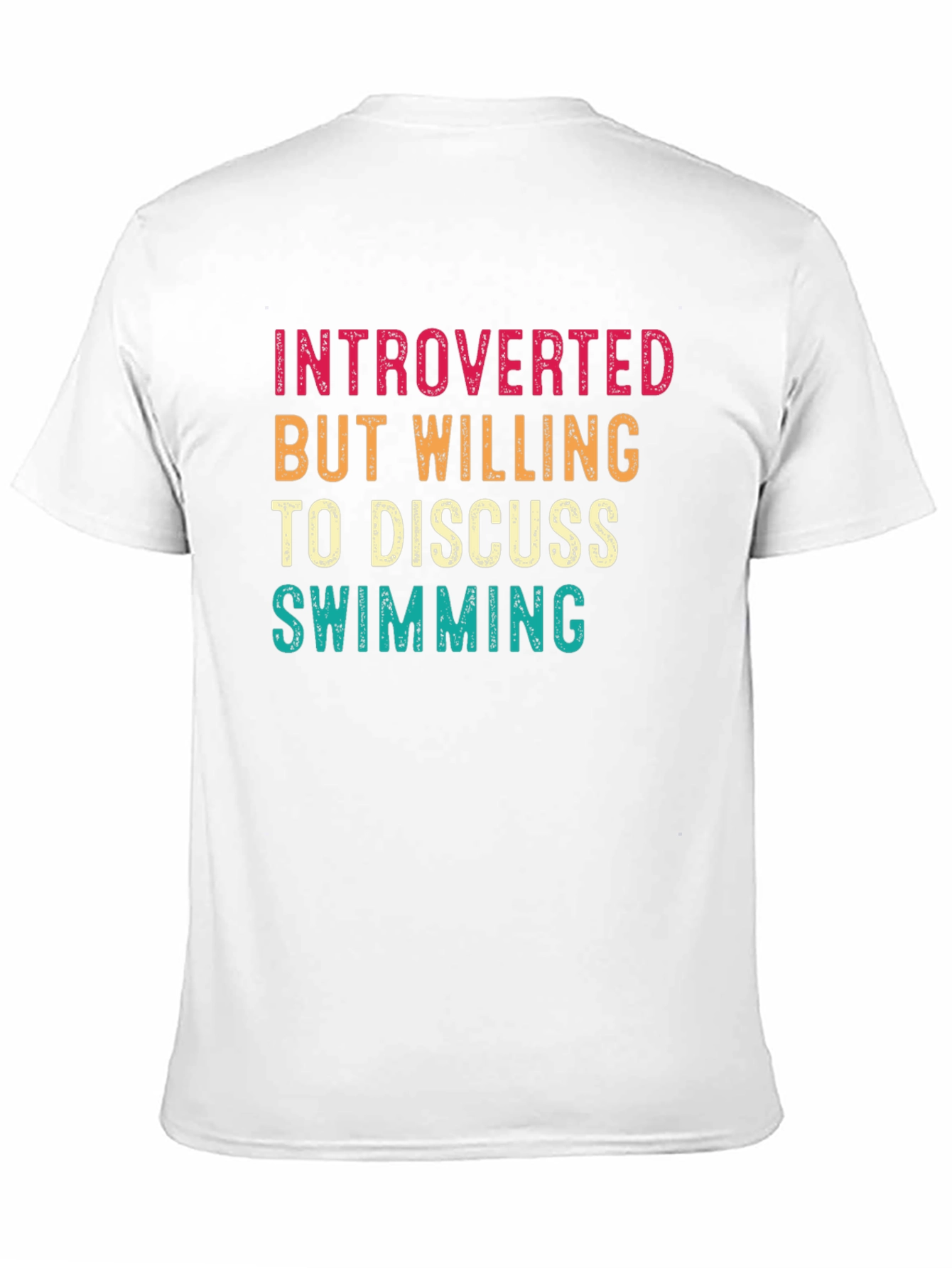 Introverted Swimmer T-Shirt - Funny Swimming Gift