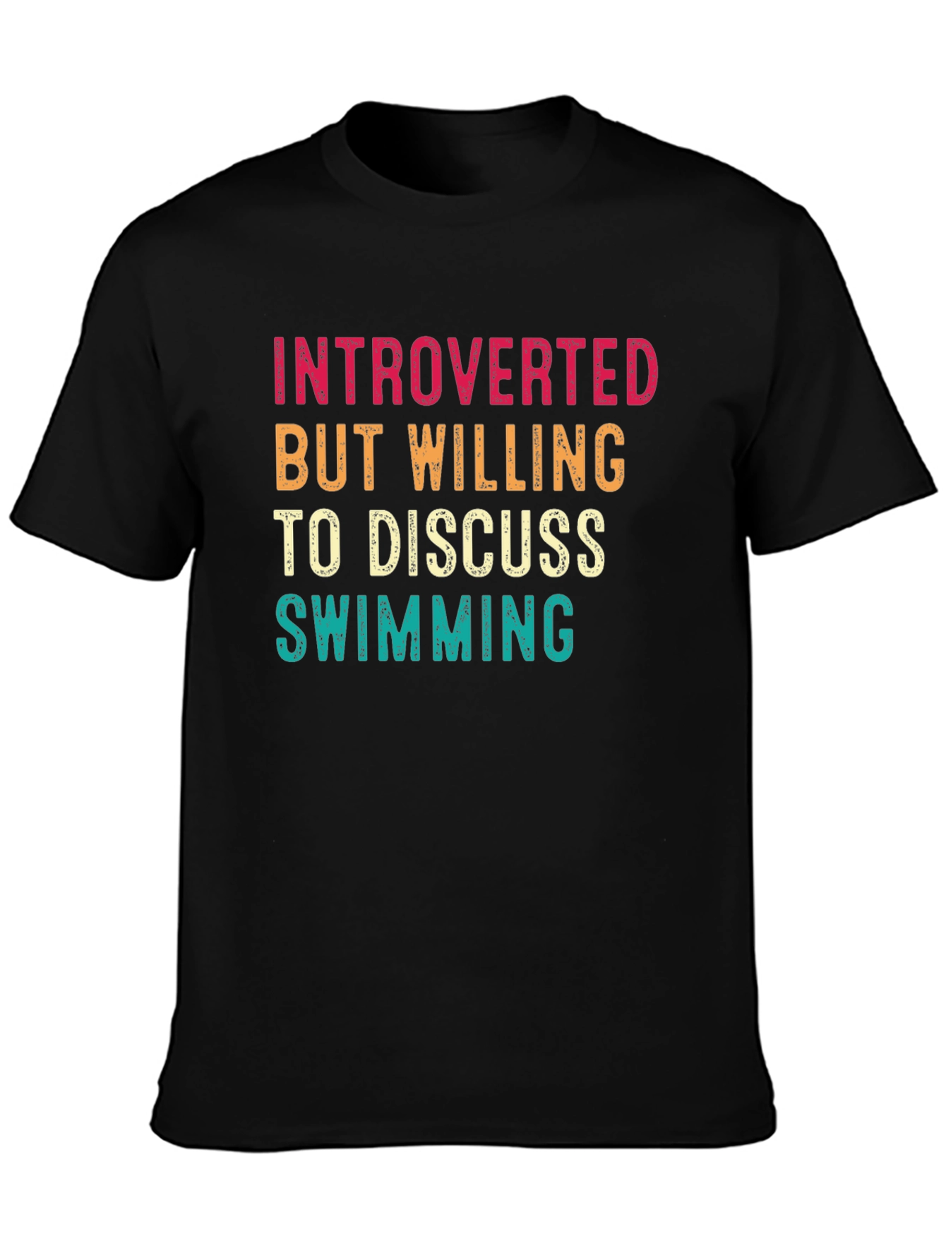 Introverted Swimmer T-Shirt - Funny Swimming Gift