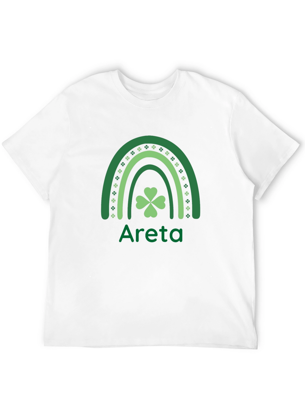 St. Patricks Day Areta Rainbow Clover T-Shirt