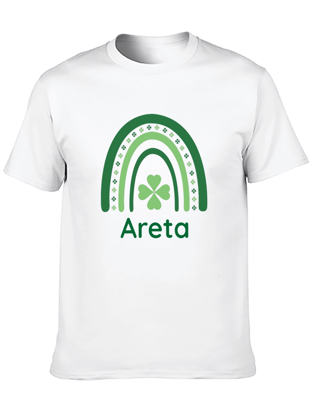 St. Patricks Day Areta Rainbow Clover T-Shirt