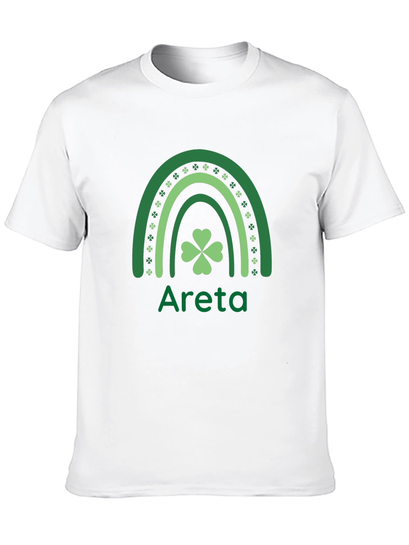 St. Patricks Day Areta Rainbow Clover T-Shirt