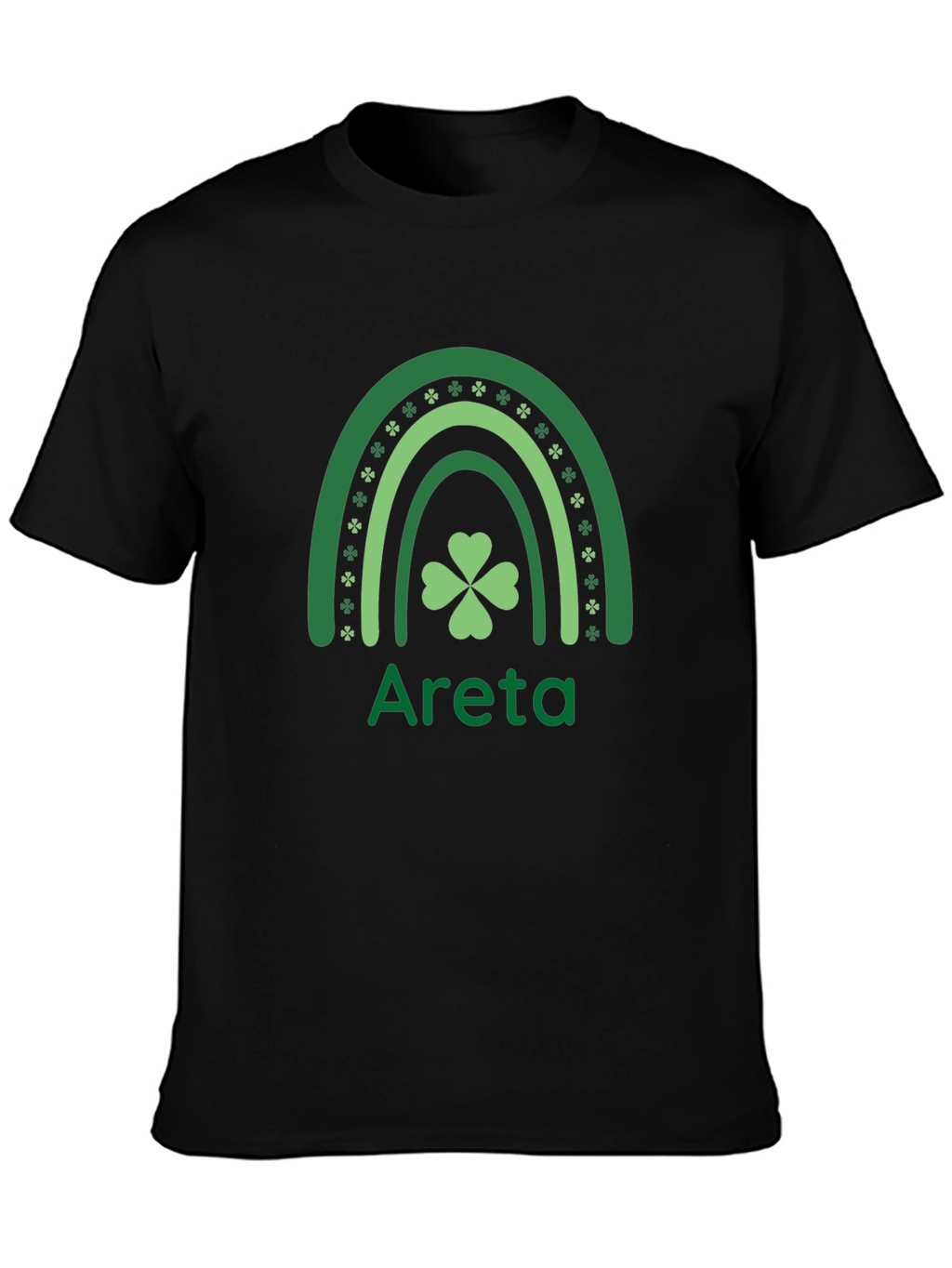 St. Patricks Day Areta Rainbow Clover T-Shirt