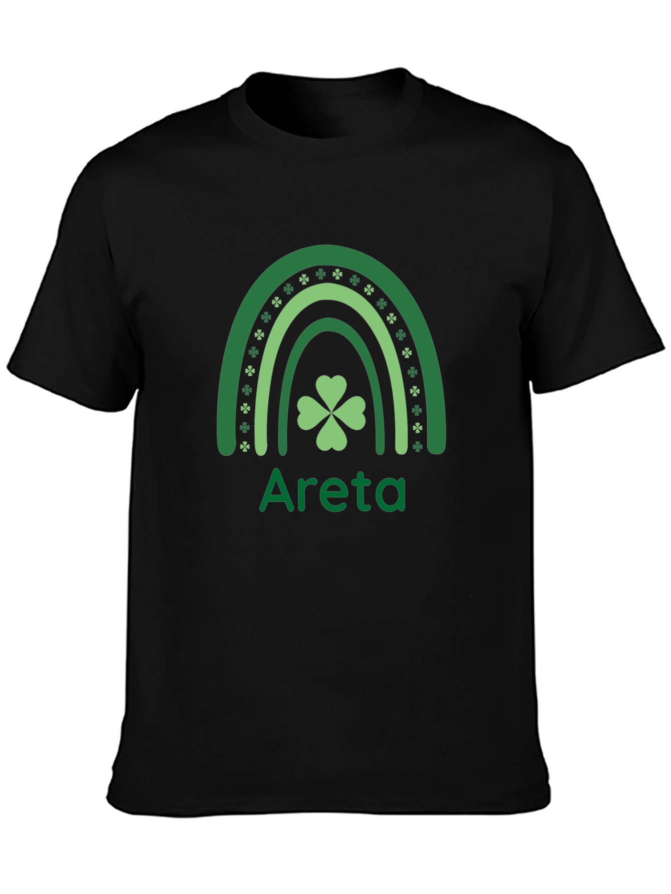 St. Patricks Day Areta Rainbow Clover T-Shirt