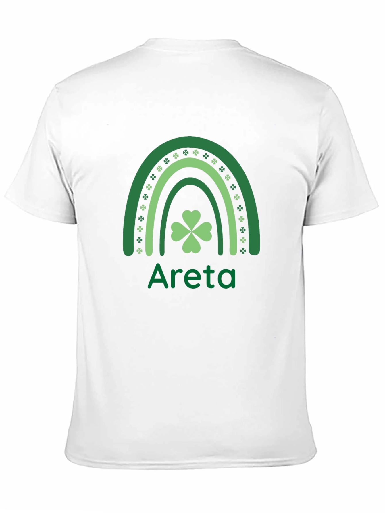 St. Patricks Day Areta Rainbow Clover T-Shirt