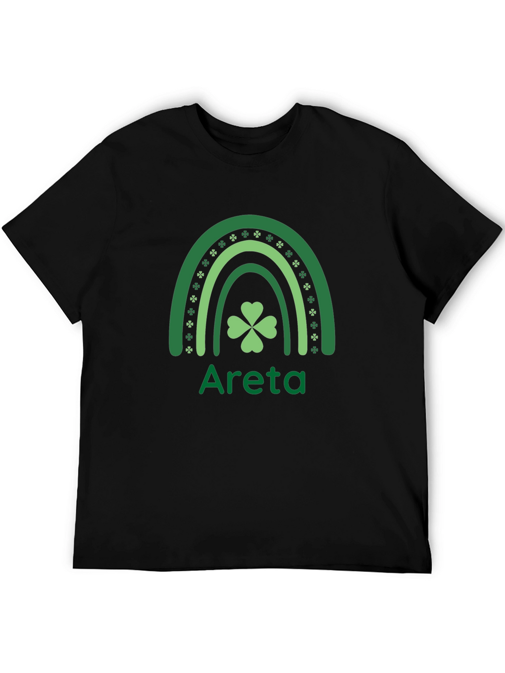 St. Patricks Day Areta Rainbow Clover T-Shirt
