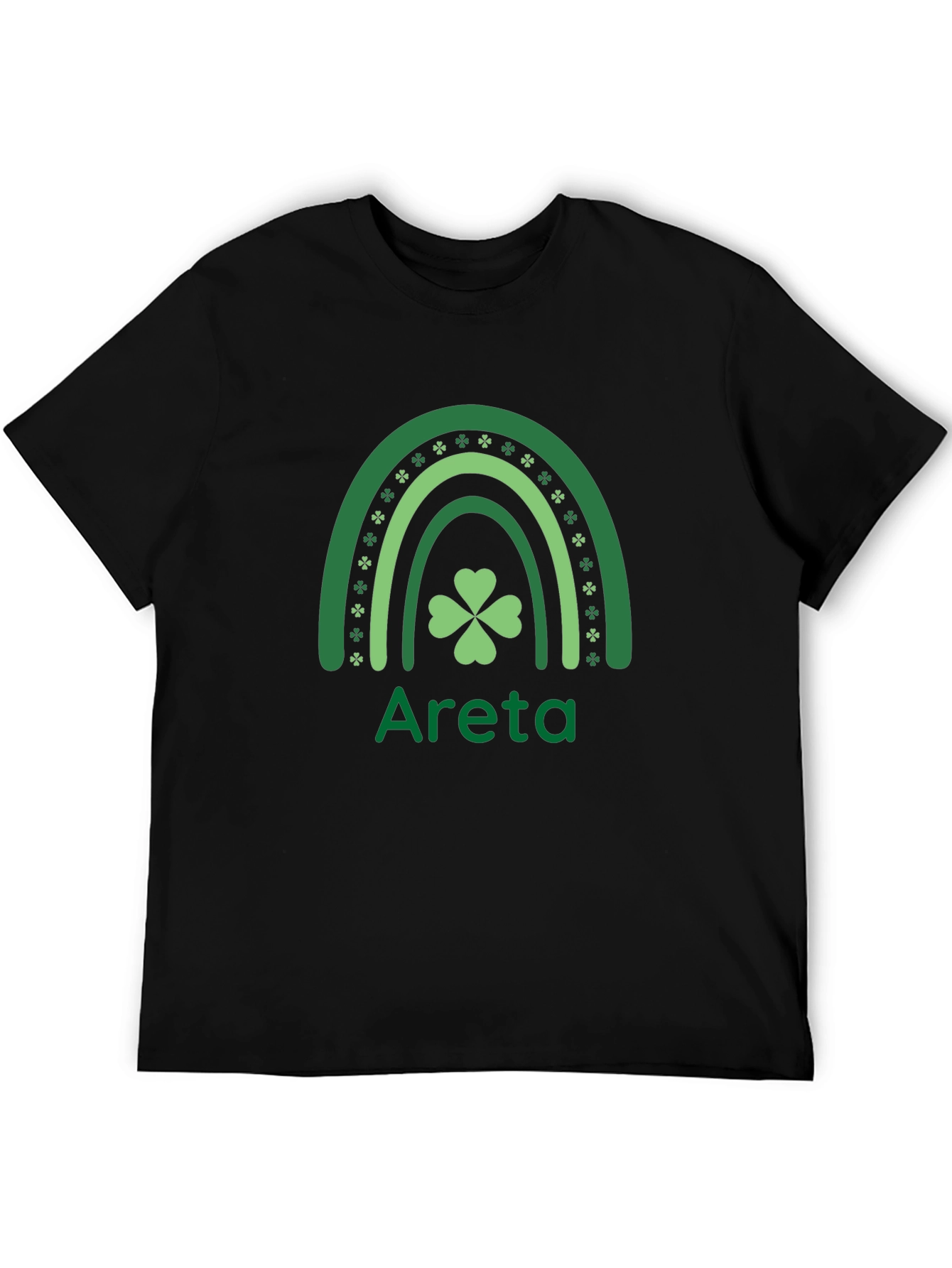 St. Patricks Day Areta Rainbow Clover T-Shirt