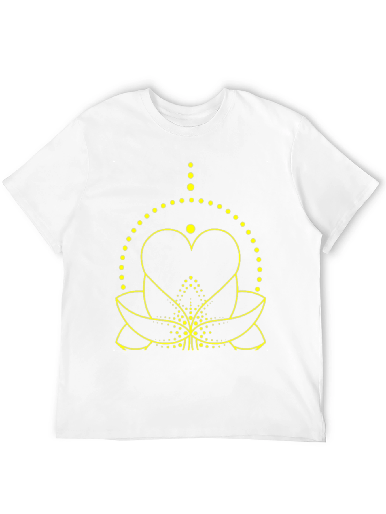 Lotus Heart Graphic Tee - Black