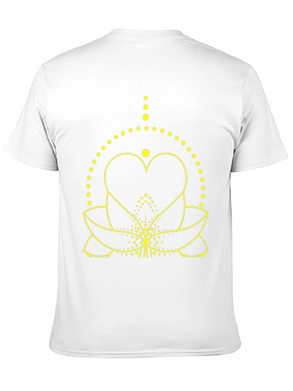 Lotus Heart Graphic Tee - Black