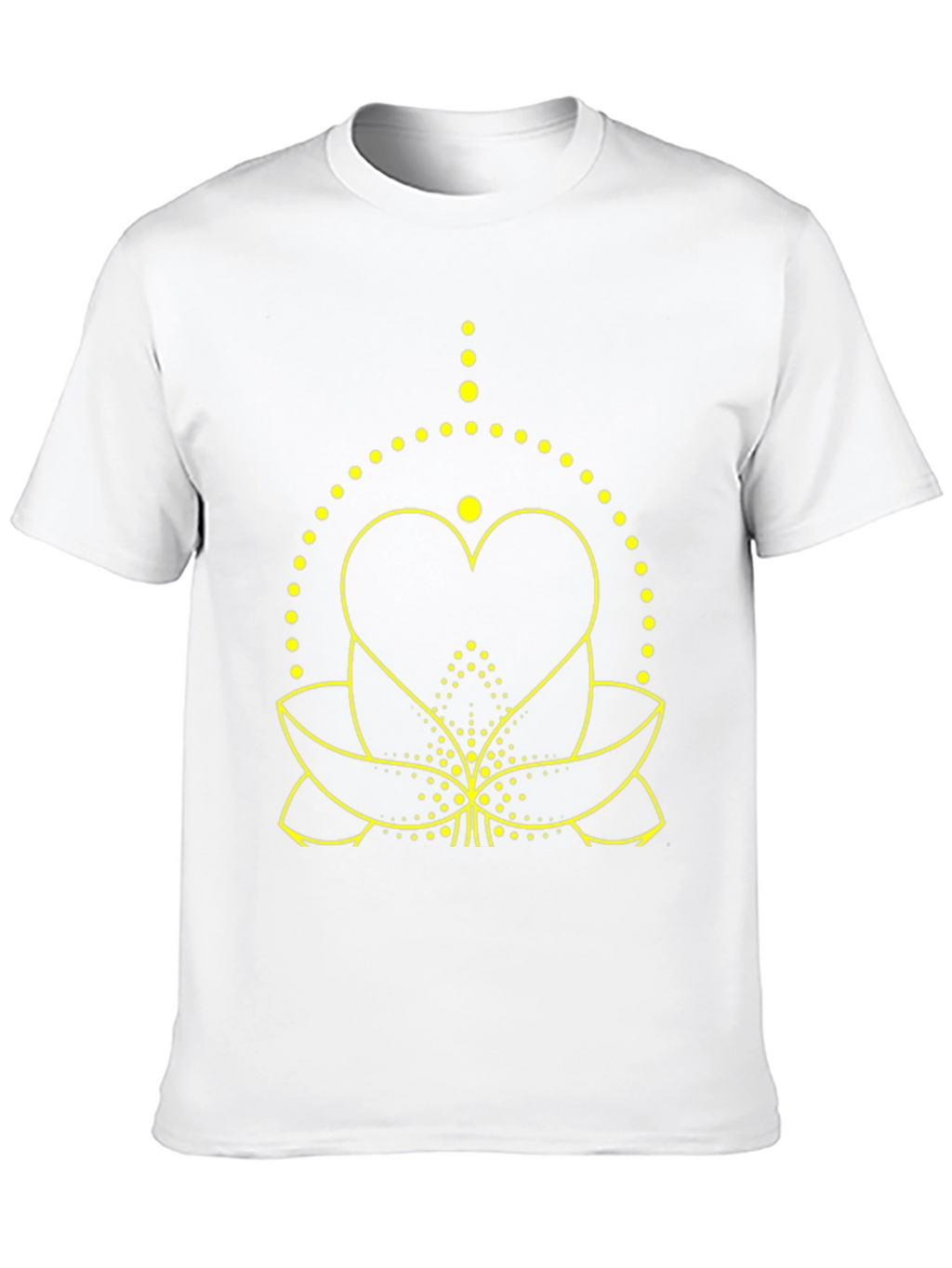 Lotus Heart Graphic Tee - Black