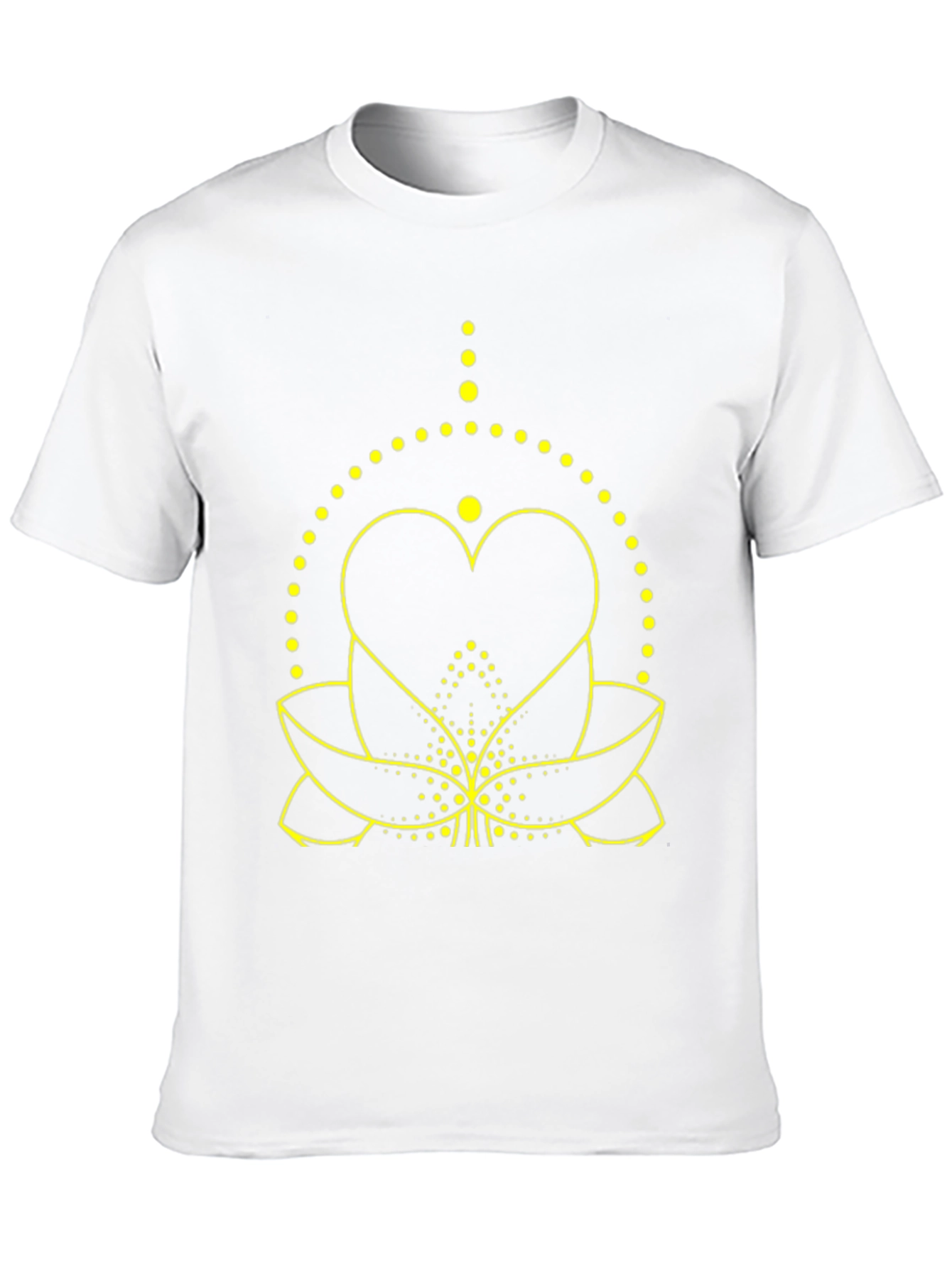 Lotus Heart Graphic Tee - Black