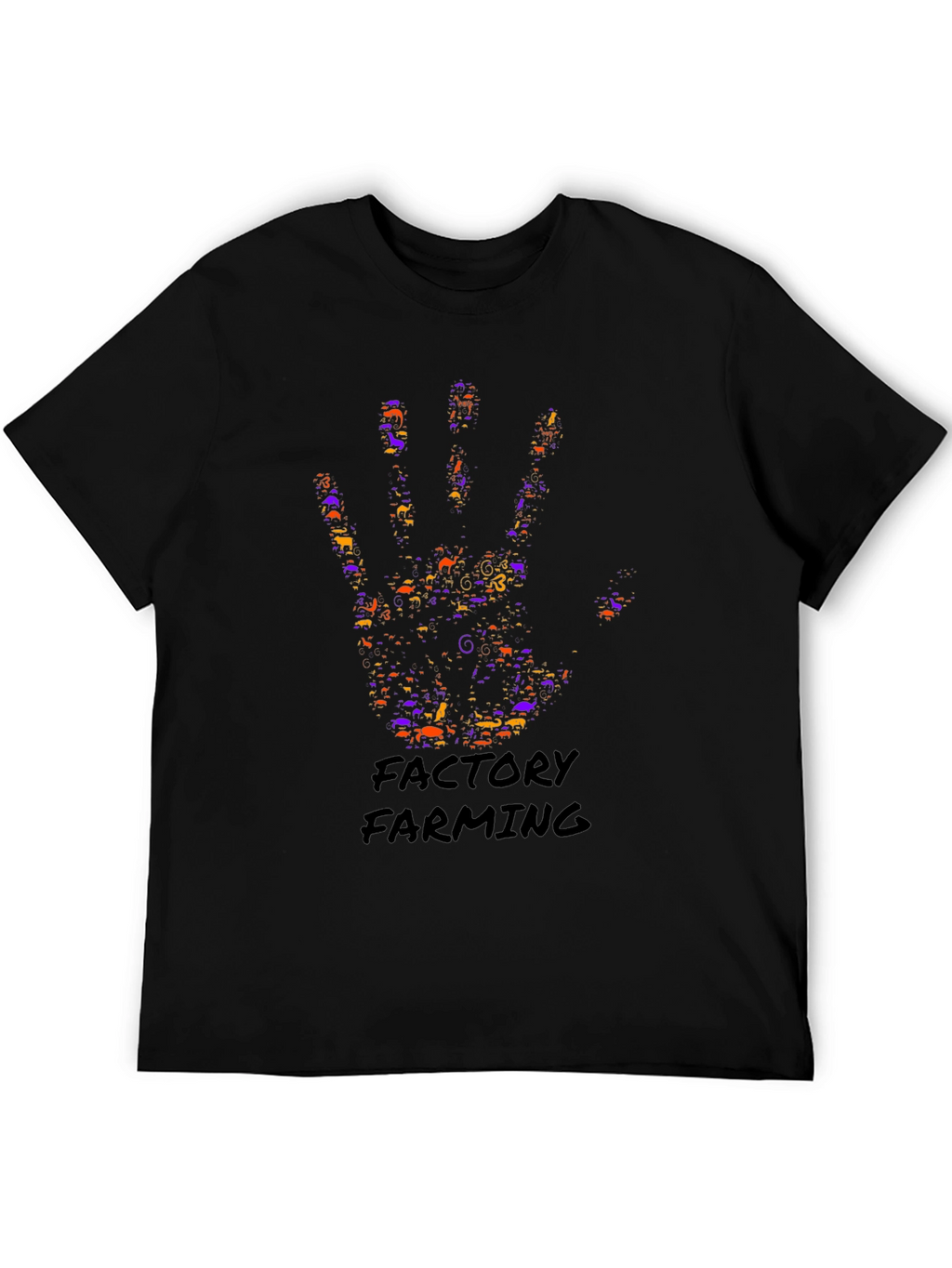 Factory Farming Hand Print Graphic Tee