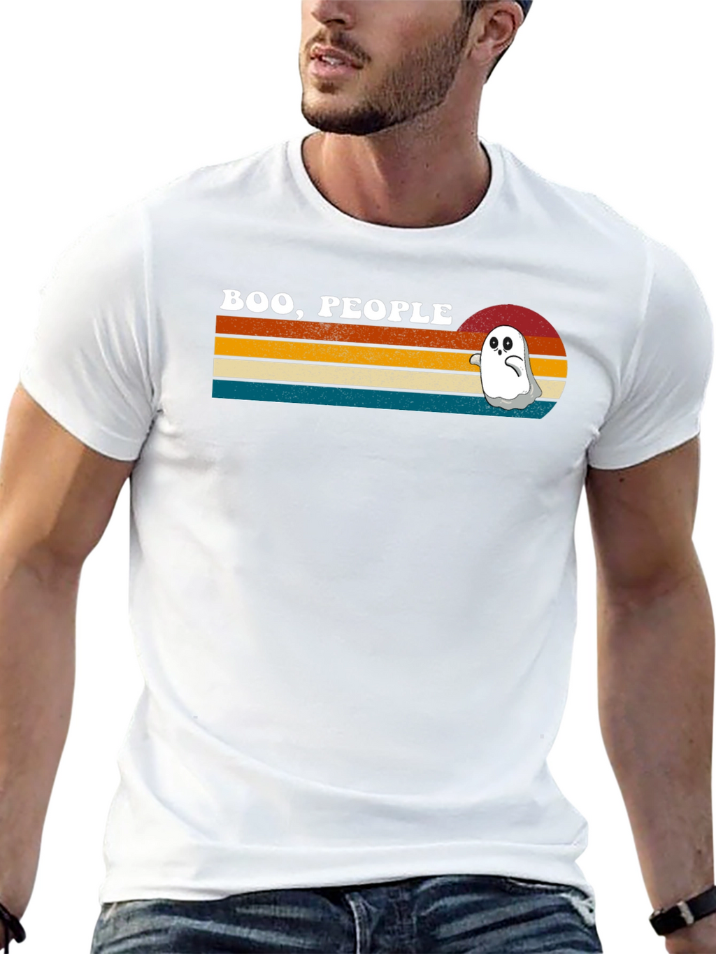 Boo People Retro Ghost T-Shirt