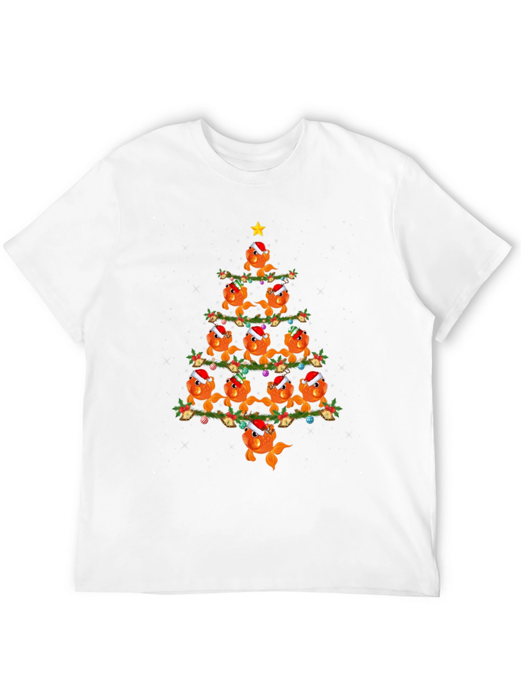 Festive Goldfish Christmas Tree T-Shirt