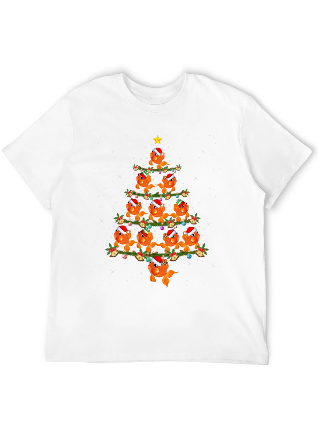 Festive Goldfish Christmas Tree T-Shirt