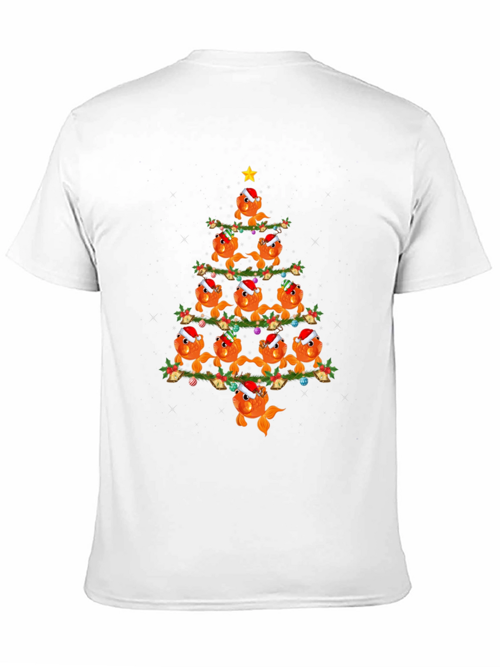 Festive Goldfish Christmas Tree T-Shirt