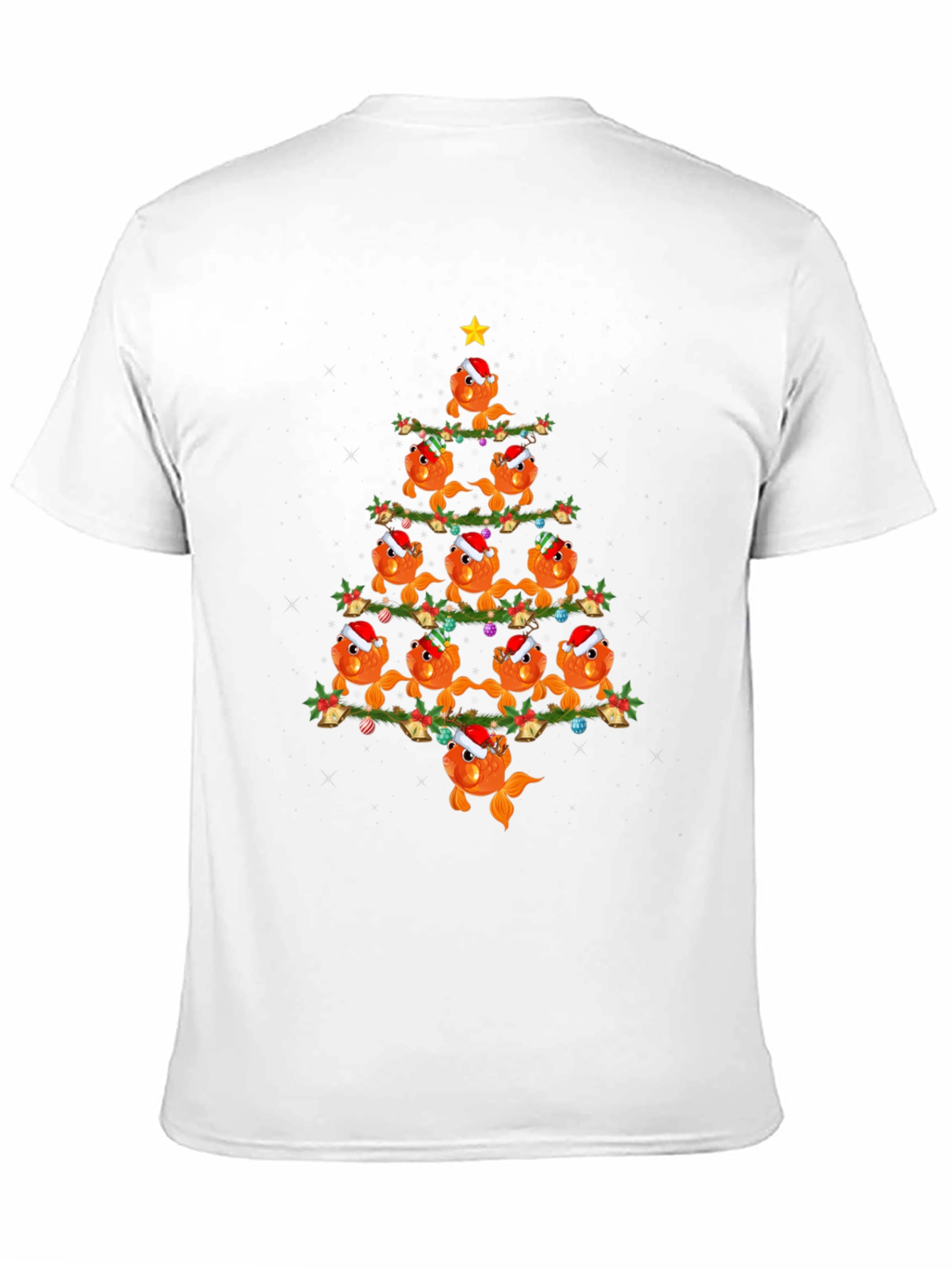 Festive Goldfish Christmas Tree T-Shirt