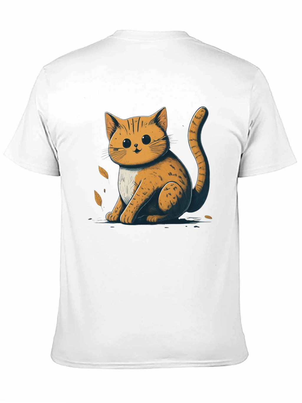 Cute Cat Graphic T-Shirt - Unisex Black Tee