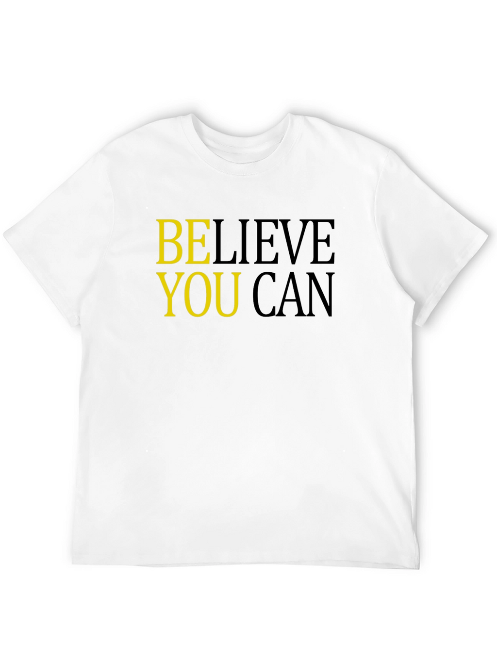 Believe You Can Black Graphic Tee