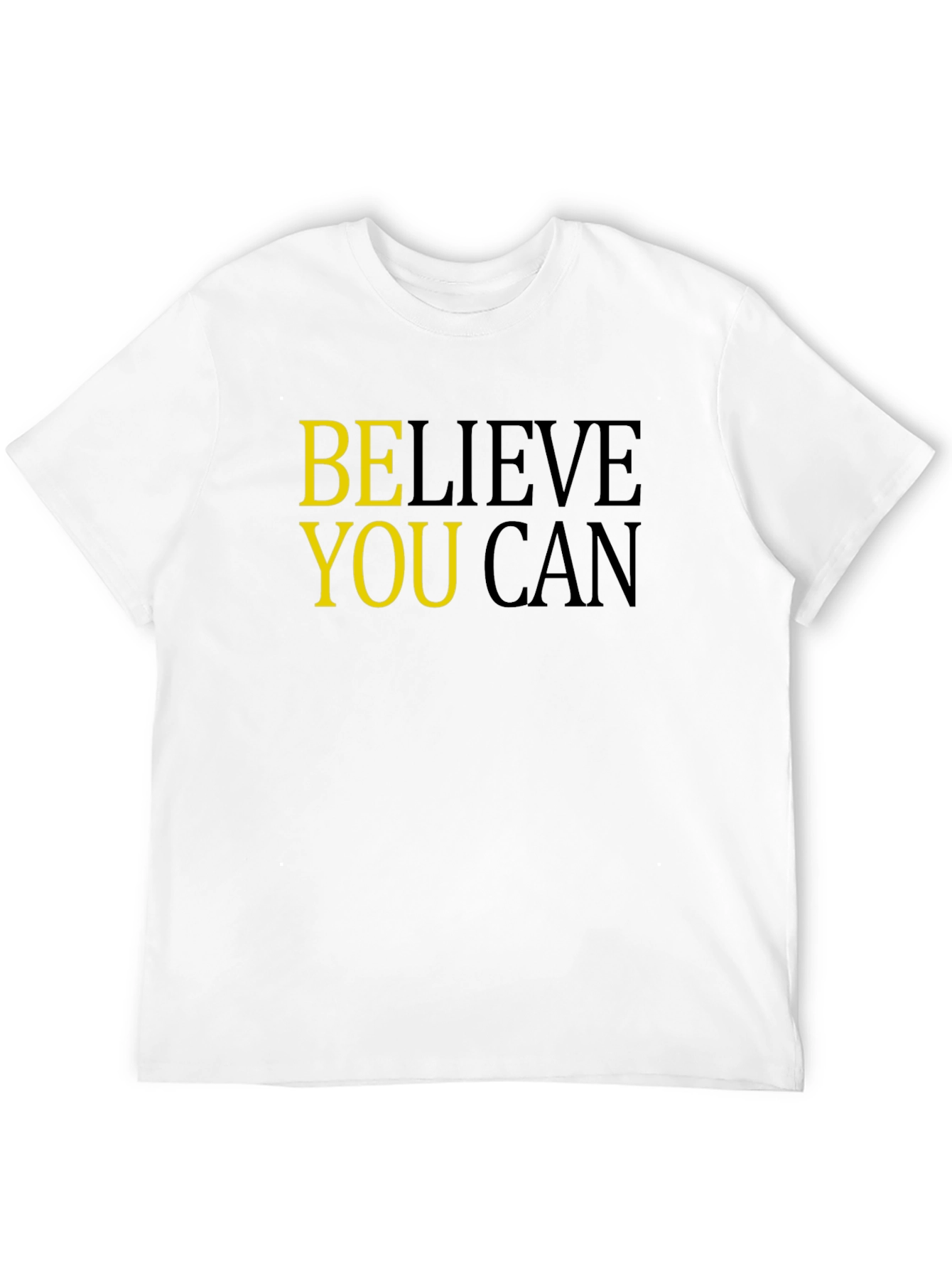 Believe You Can Black Graphic Tee