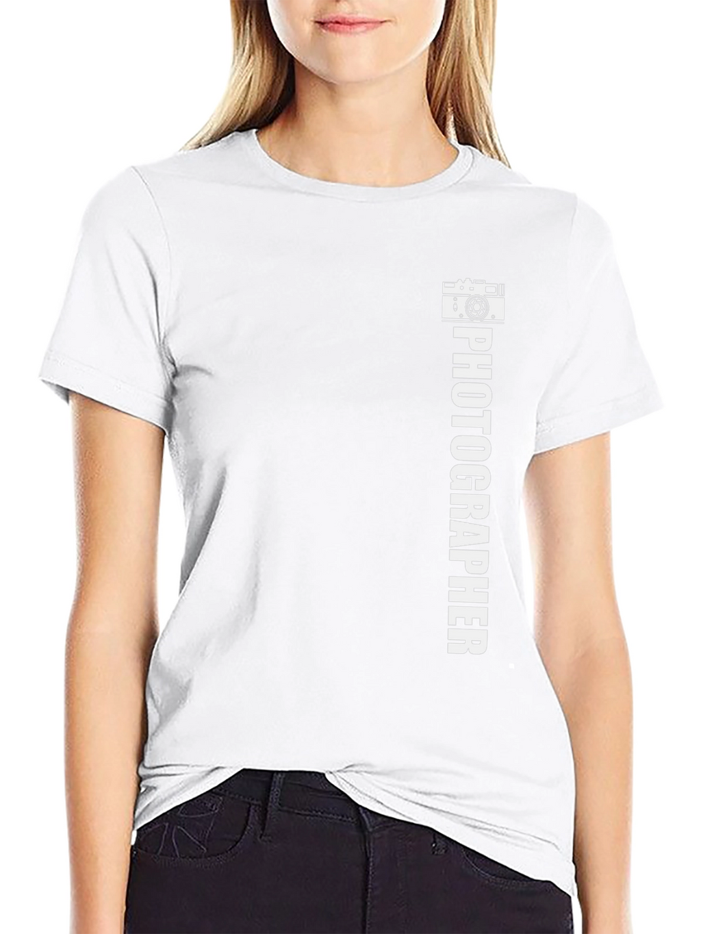 Photographer Graphic Tee - Black Cotton Casual Shirt