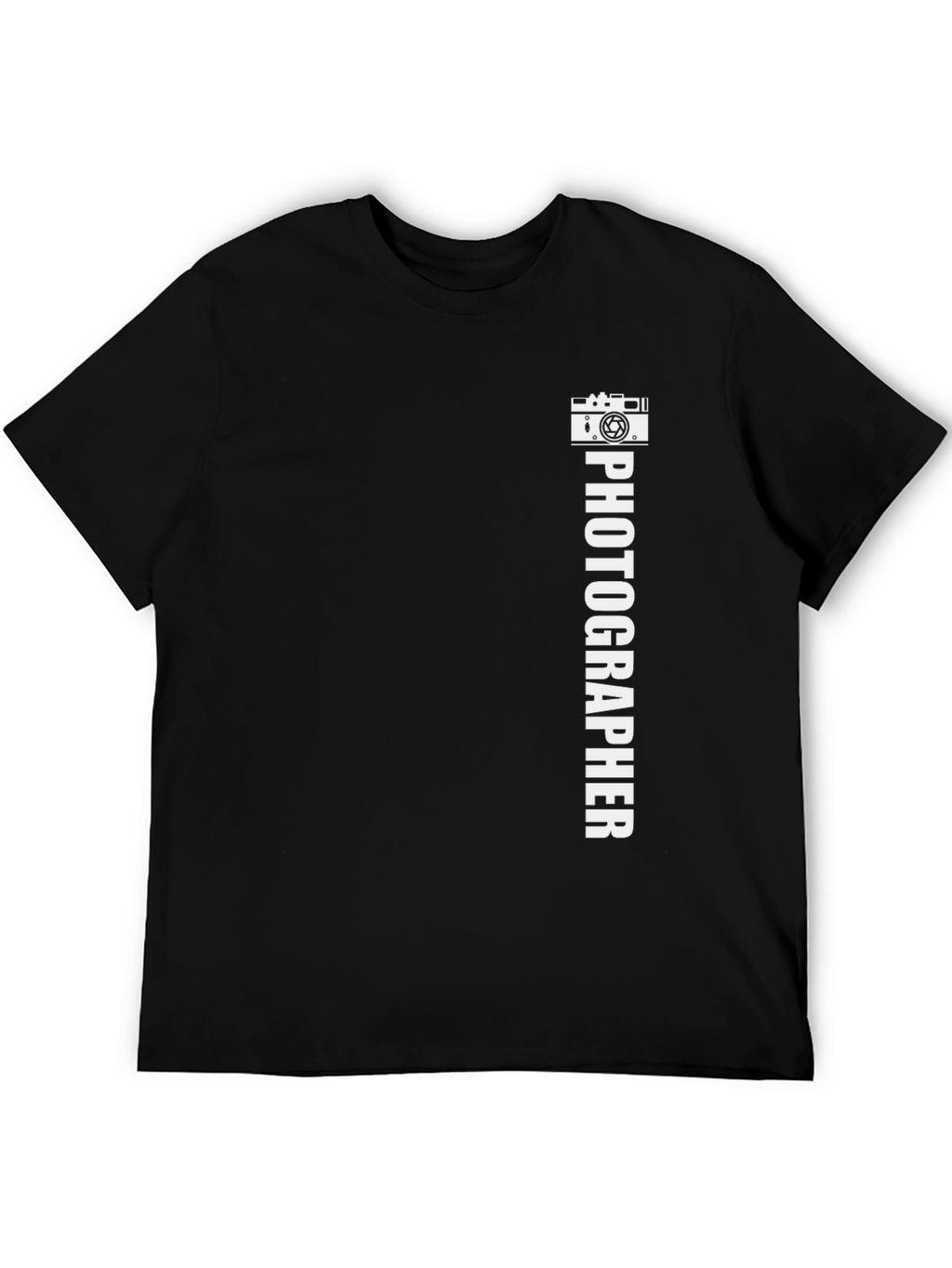 Photographer Graphic Tee - Black Cotton Casual Shirt