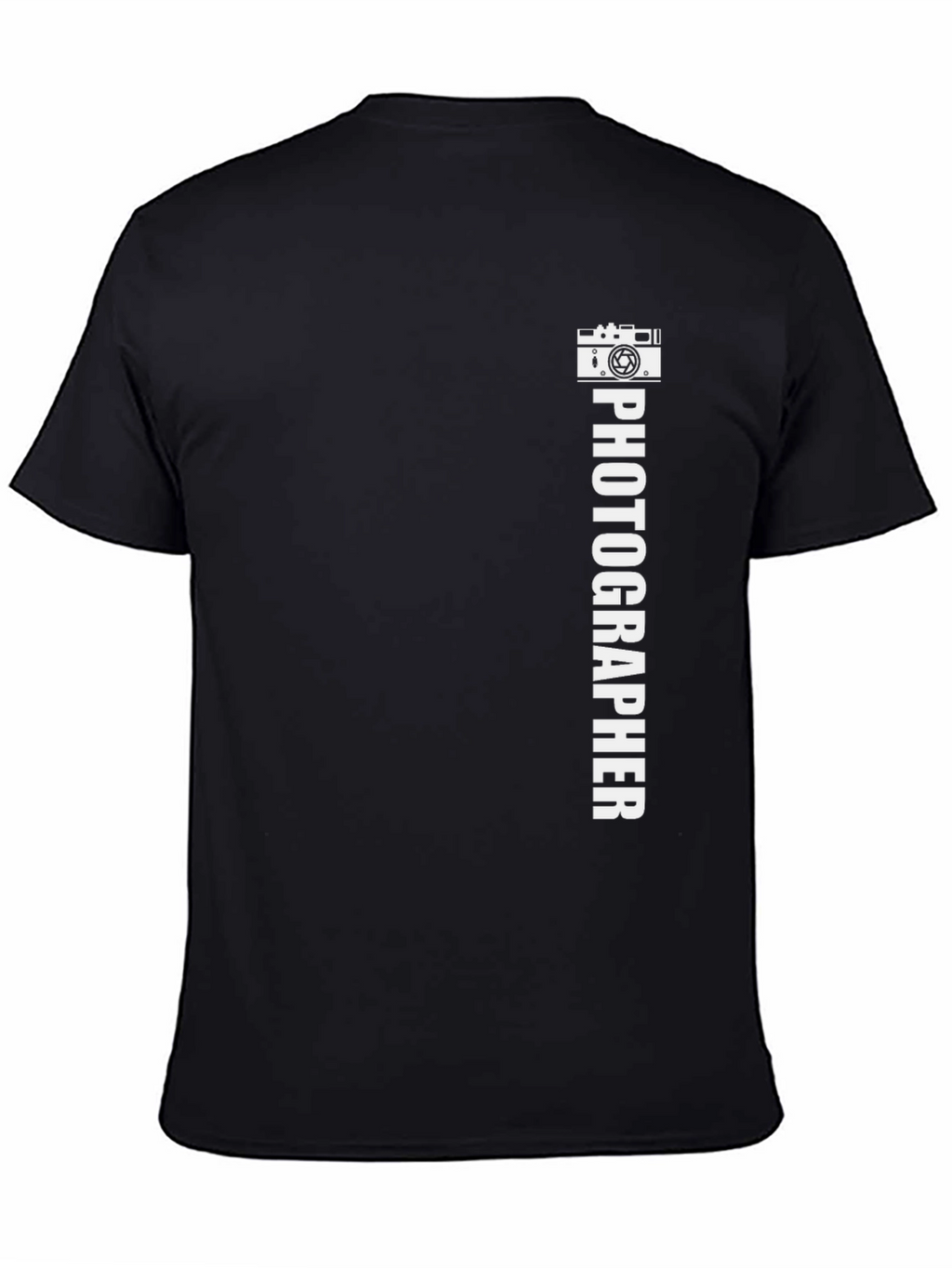 Photographer Graphic Tee - Black Cotton Casual Shirt