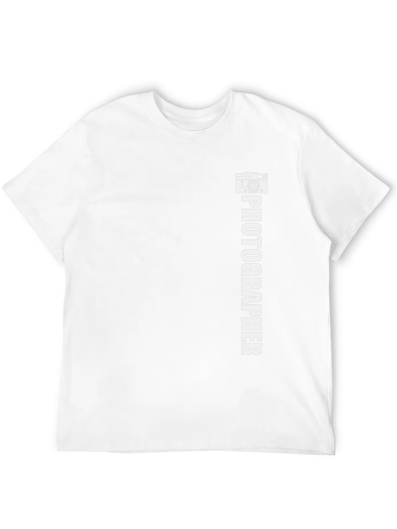 Photographer Graphic Tee - Black Cotton Casual Shirt
