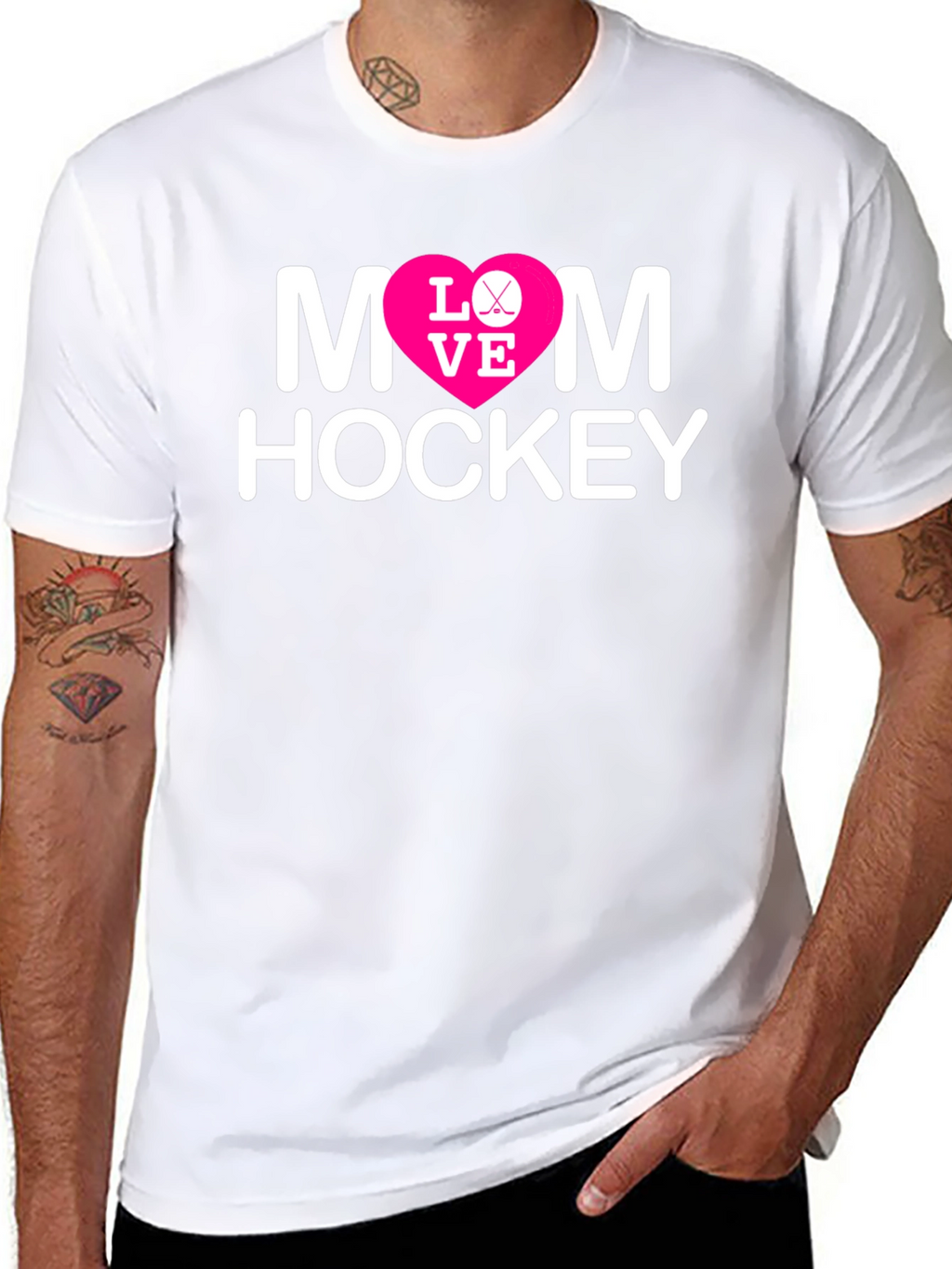 Mom Hockey Love Graphic T-Shirt