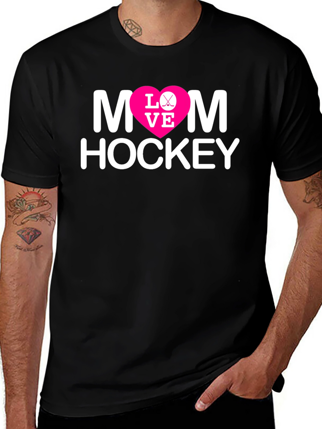 Mom Hockey Love Graphic T-Shirt