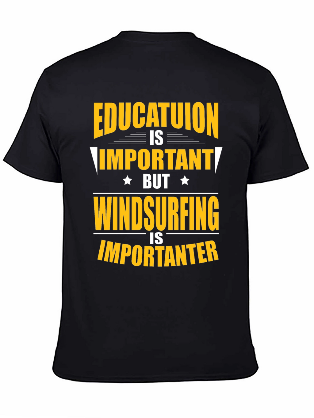 Education vs. Windsurfing Graphic Tee